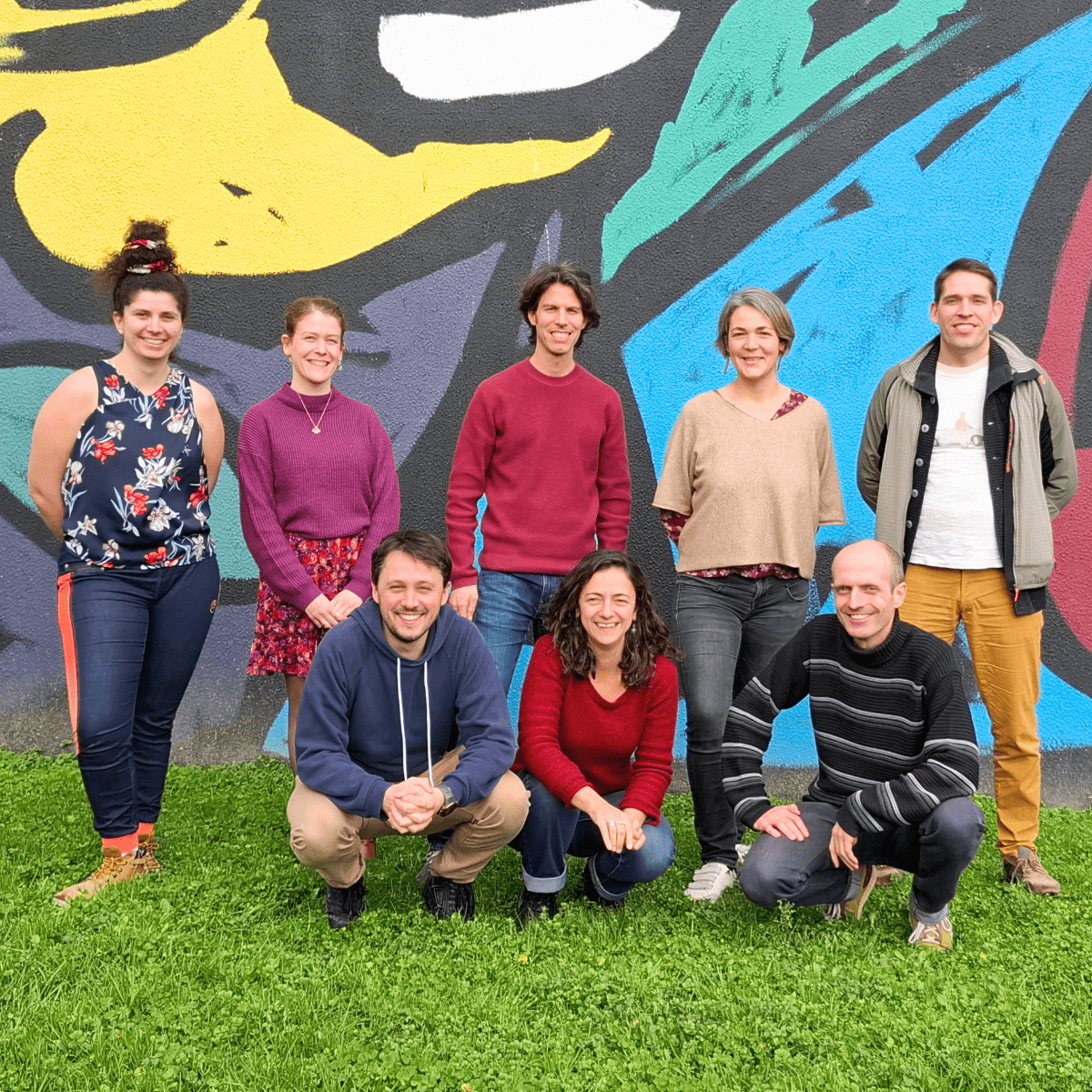 Photo des membres de l'équipe CoopaWatt -10 ans de la structure